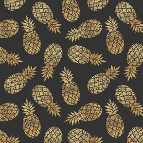 Classic Gold and Black Pineapples