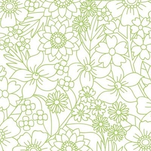 Groovy Spring (White & Green)