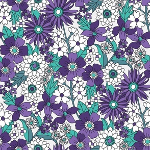 Groovy Spring (Teal & Purple)