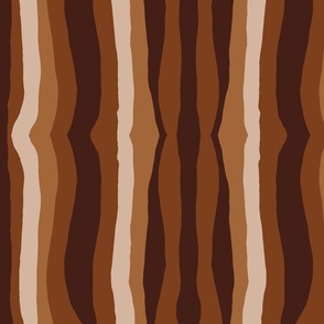 Earth Tones Wonky Stripe