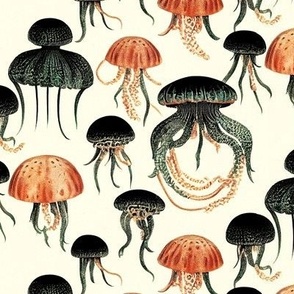 1940s Surrealist Jellyfish Pen & Ink