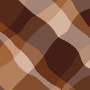 Earth Tones Wonky Plaid Diamond