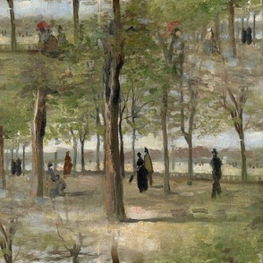 1886 "Terrace in the Luxembourg Gardens" by Van Gogh
