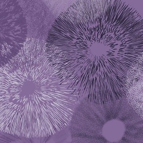 Grande Mushroom Spore Prints in Purple