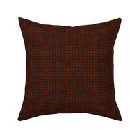 Memphis ignite Check basket weave coordinate with crackle effect  earthy reds and browns