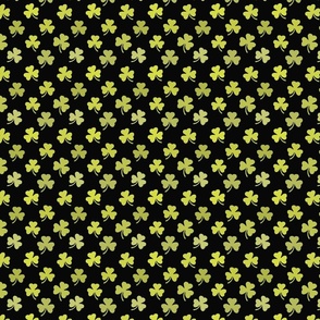 Yellow and Black Clover Pattern