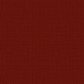 Natural Woven Burgundy Red Plaid