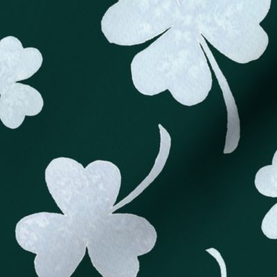 Emerald Green Shamrock St Patricks Day - Large Scale