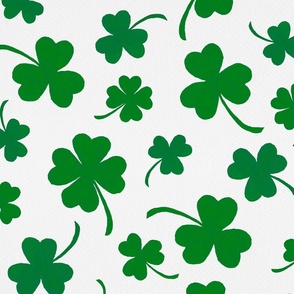 Forest Green  Shamrock St Patricks Day - Large Scale