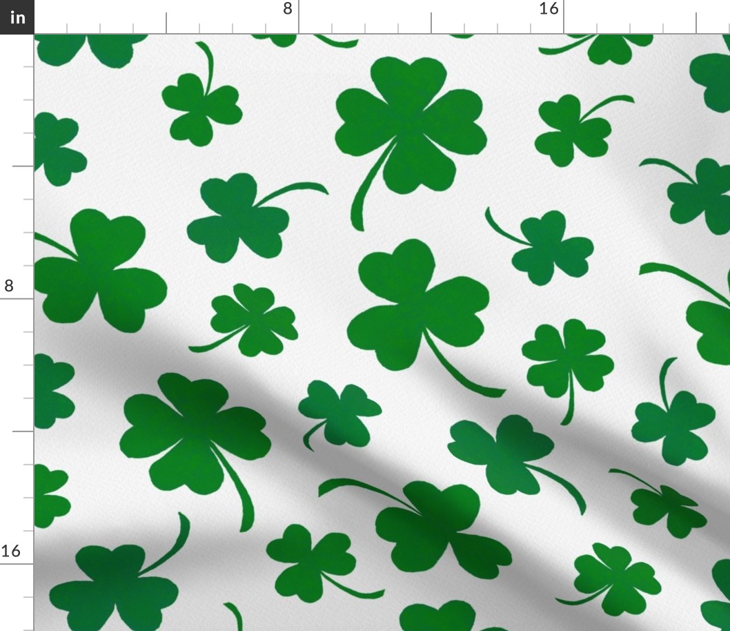 Forest Green  Shamrock St Patricks Day - Medium Scale