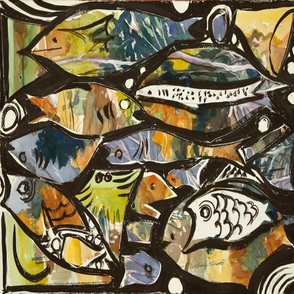 Fishes 18 x 18