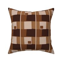 EARTHTONES GEOMETRIC PLAID