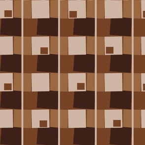 EARTHTONES GEOMETRIC PLAID