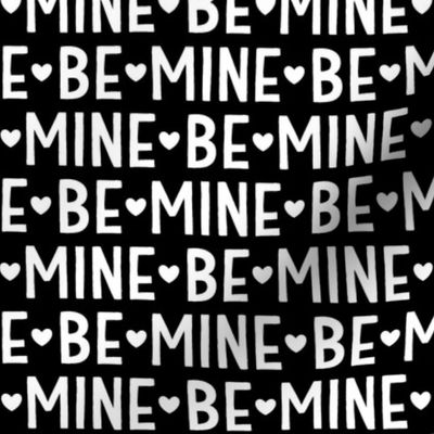 be mine black and white inversed LG - valentines day collection