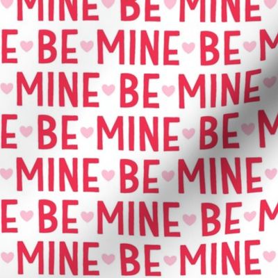 be mine red on white LG - valentines day collection