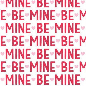 be mine red on white LG - valentines day collection