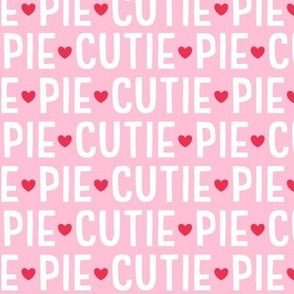 cutie pie on pastel pink LG - valentines day collection