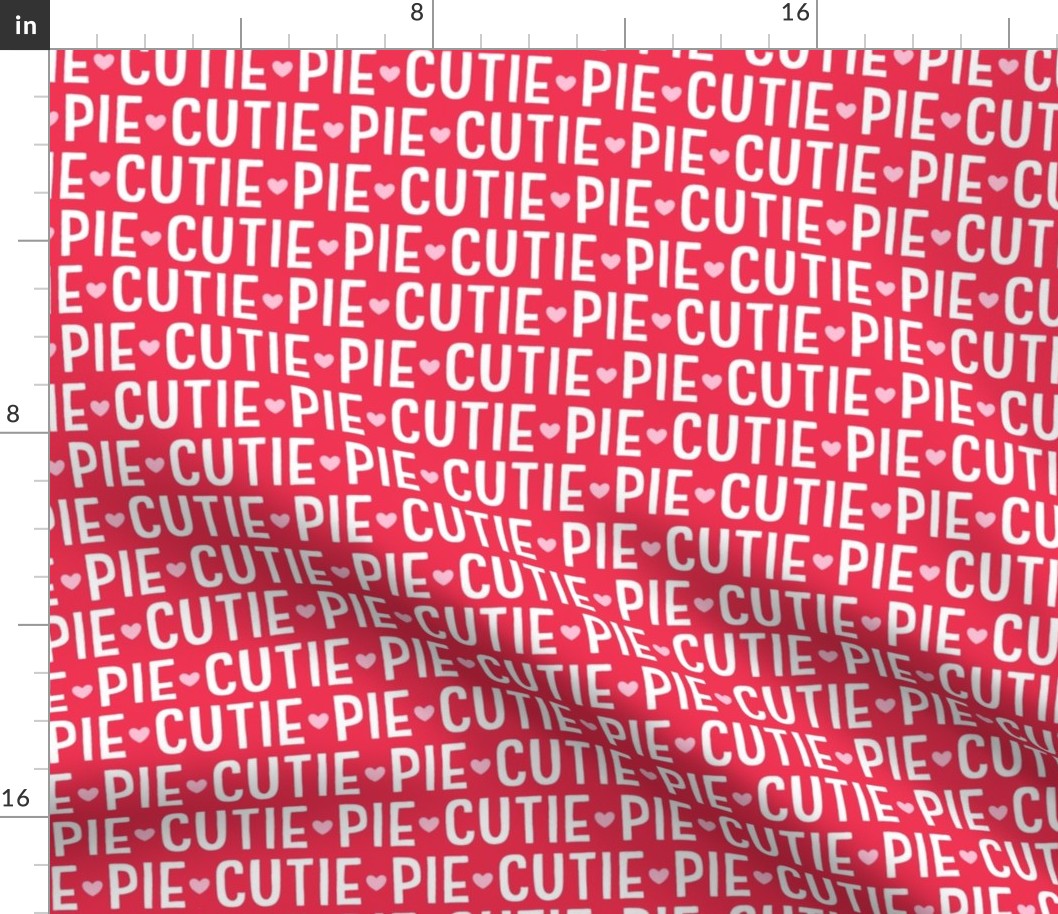 cutie pie on red LG - valentines day collection