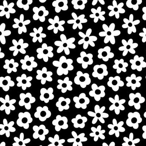 flower blossoms black and white inversed LG - valentines day collection