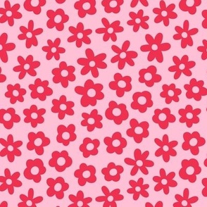 flower blossoms red and pastel pink LG - valentines day collection