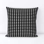 hearts and dots black and white inversed LG - valentines day collection
