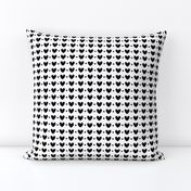 hearts and dots black and white LG - valentines day collection
