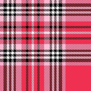 royal stewart tartan on red LG - valentines day collection