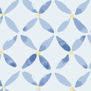 Petal blue geometric