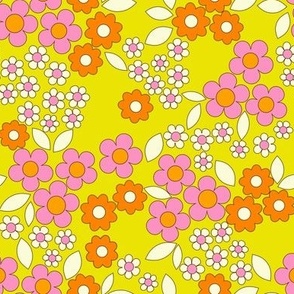 Floral Fiesta on Yellow