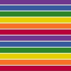 medium scale stripes - rainbow