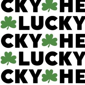 hello lucky green and black LG - st patricks day collection