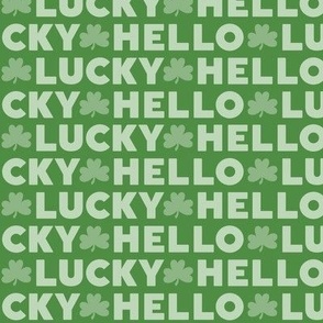 hello lucky green on green - st patricks day collection