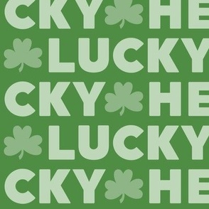 hello lucky green on green LG - st patricks day collection