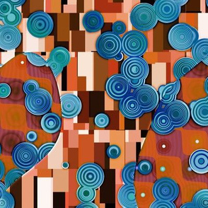 Klimtified! - Turquoise/Copper