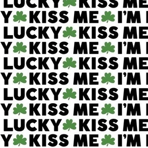 kiss me i'm lucky green and black - st patricks day collection