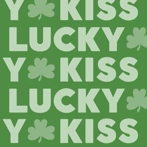 kiss me i'm lucky green on green LG - st patricks day collection