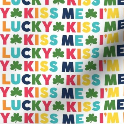 kiss me i'm lucky rainbow with navy - st patricks day collection