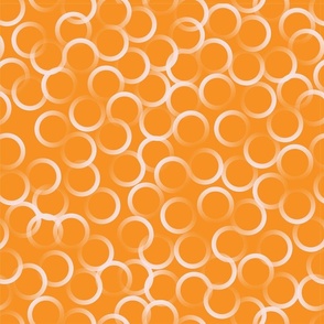 Orange Circles Dots Tossed rings 