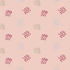 Brushed polka dot – ignite (small scale)