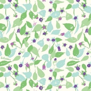 Belladonna - lavender and green (small scale)