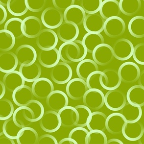 Green Tossed Circles Rings Maximal Abstract 