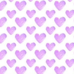 Watercolor Hearts in Lavender, 65