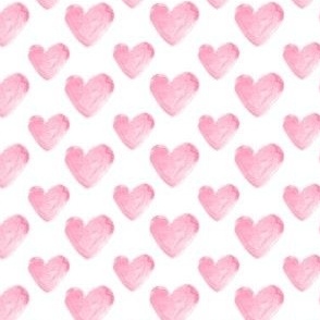  Watercolor Hearts in Light Pink for Girls, 65