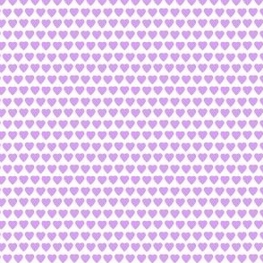 Mini Heart Pattern in Lavender, 25
