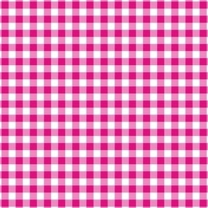 Gingham Check in Hot Pink for Girls,10