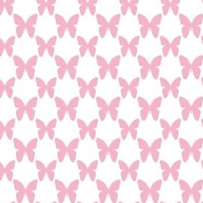 Butterfly Print in Light Pink , Mini, 10