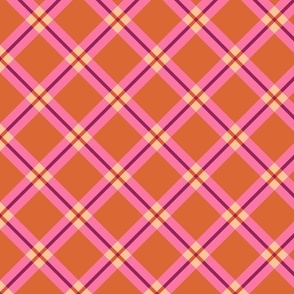 Pink and Orange Plaid