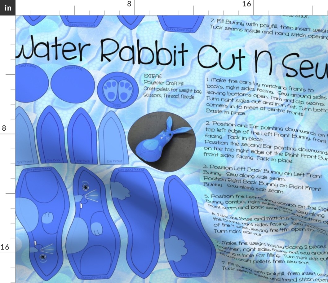 WATER RABBIT Cut N Sew