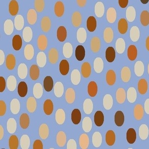Brown ovals with serenity background