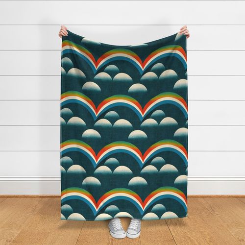 Light and Prompt Lab Mid Century Rainbows and Circle Clouds